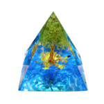Orgonite Pyramide Fluorite - Concentration Mémoire concours examens