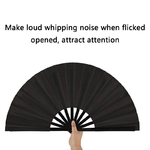 Grand-ventilateur-pliant-en-tissu-de-Nylon-2-pi-ces-ventilateur-pliant-main-chinois-Kung-Fu