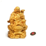 Statue-porte-bonheur-Feng-Shui-Maitreya-bouddha-Figurine-de-crapaud-argent-Fortune-richesse-chinoise-grenouille-dor