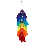 Attrape-r-ves-en-plumes-color-es-faites-la-main-pendentif-suspendu-au-mur-artisanat-cadeau