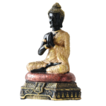 Bouddha thaïlandais méditation noir