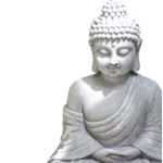 Bouddha assis sculpté 23 cm