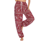 Eléphant - Harem yoga pantalon yoga large rouge