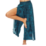 Esha-harem pantalon yoga large fendu