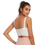 Brassière de yoga - Col V Beige XL