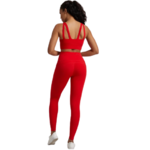 Pocket - Brassière legging yoga rouge