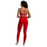 Cross - Ensemble de yoga taille haute rouge