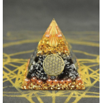 Orgonite pyramide de Fortune Argent