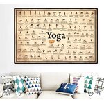 Affiche impression sur toile yoga