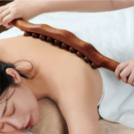 baton de massage bois 31 perles
