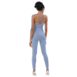 Shanti - Ensemble de yoga V shape bleu gris