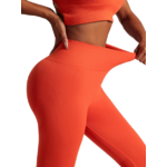 Legging de yoga taille haute sans couture orange