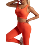 Chakra - Ensemble de Yoga Taille haute - Sans couture-orange