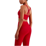 Prana - Brassières et leggins de yoga fitness rouge
