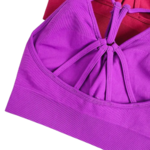 Zenya - Brassière de yoga col V violet