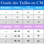 Guide des Tailles Ensemble de Yoga Zenya