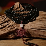 Bracelet apaisant et anti-dépressif - Bois de santal - 216 Perles Mala bouddha