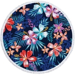 Serviette de plage - Tapis de méditation - 150 CM - Motifs Jungle Bleu - 16 Modèles au choix
