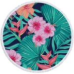 Serviette de plage - Tapis de méditation - 150 CM - Motifs Jungle - tropiques