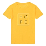 T-shirt imprimé Hope - Espoir - Jaune - S au XXXL