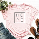 T-shirt imprimé Hope - Espoir - rose - Taille S