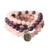 Bracelet Calme et Paix intérieur - Améthyste rose - bouddha