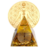 Orgonite pyramide oeil de tigre et son tapis de méditation