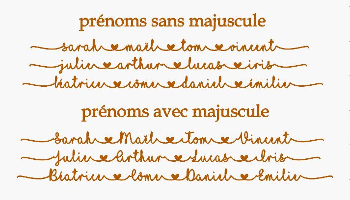 majuscules