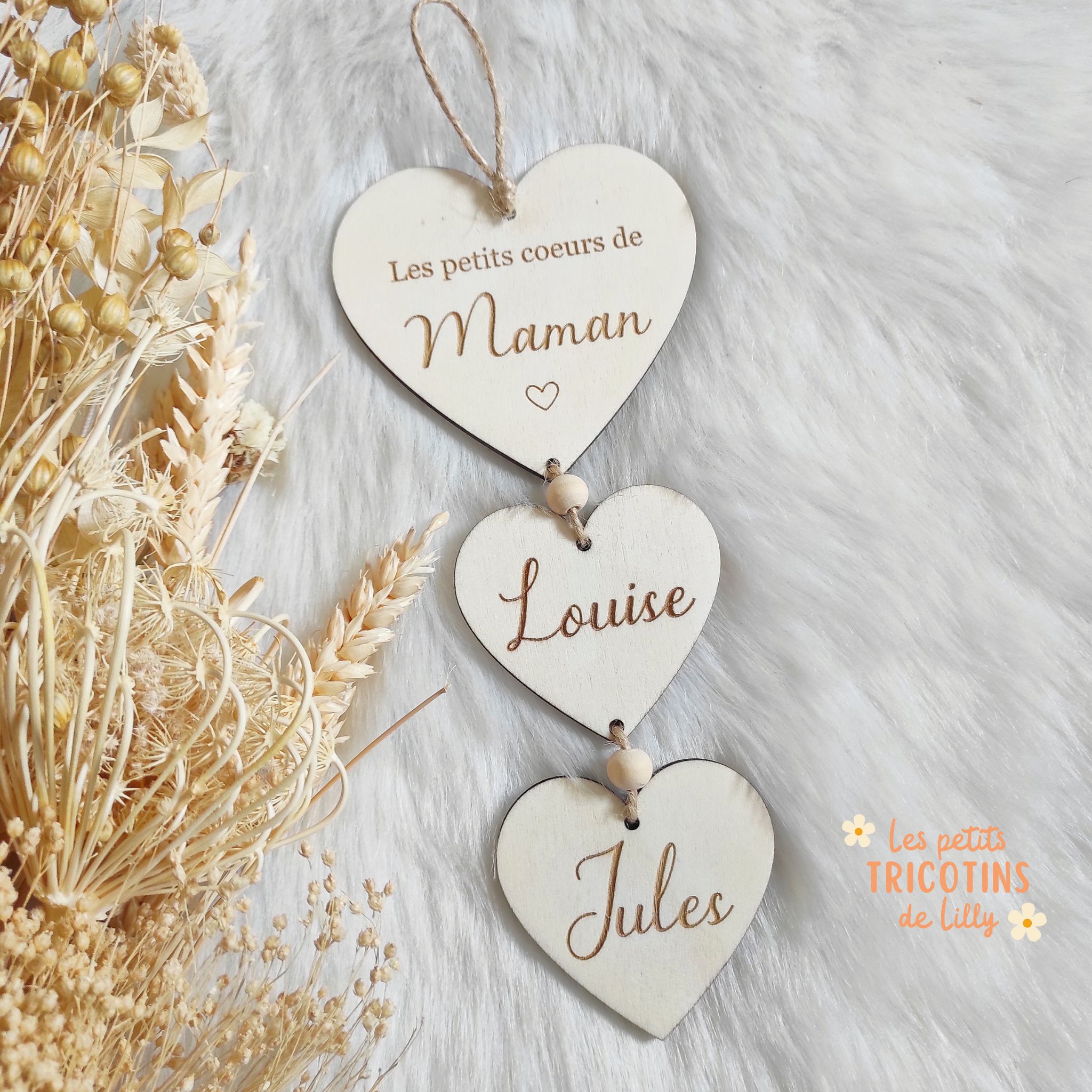 suspension-coeur-personnalisée-cadeau-maman
