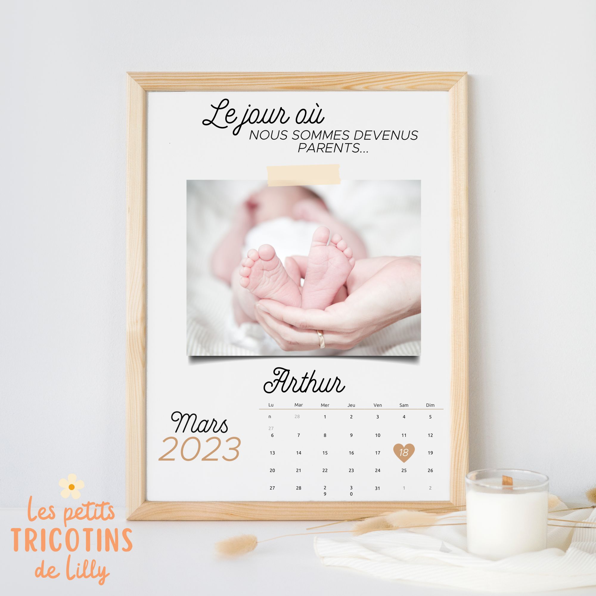 cadre-affiche-personnalisé-photo-prénom-date-de-naissance-cadeau-maman (2)