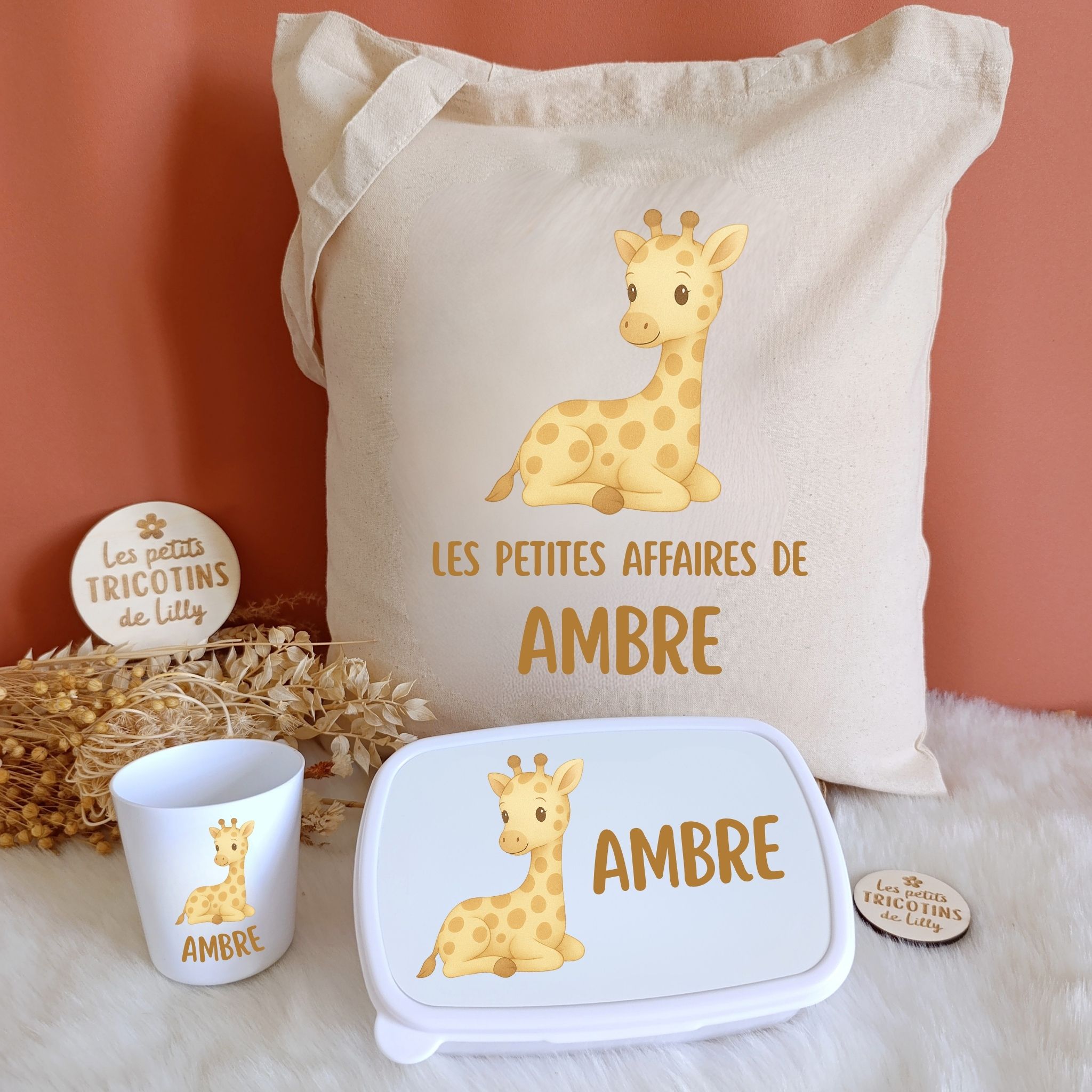pack rentrée scolaire girafe