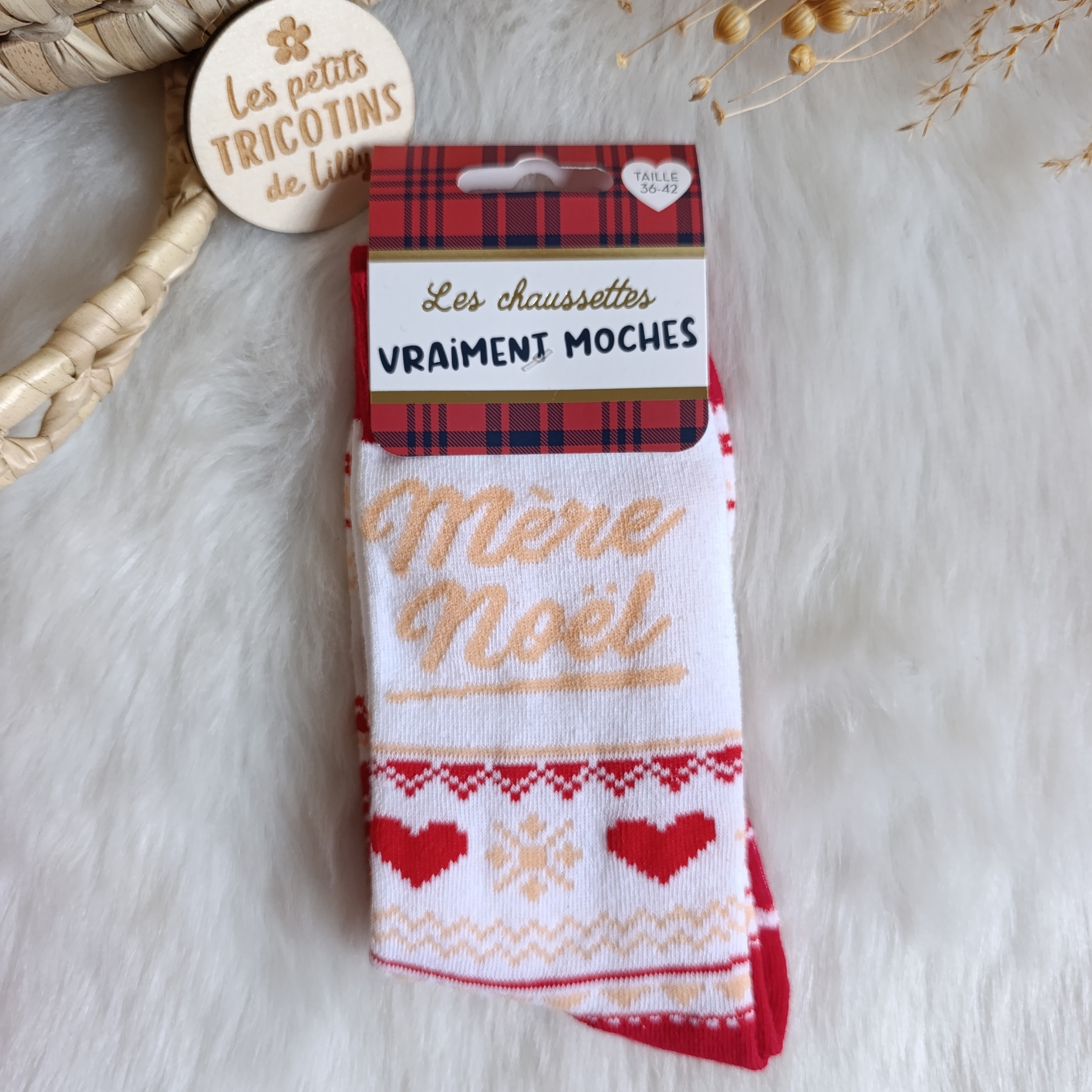 chaussettes-noel-femme-mère-noel