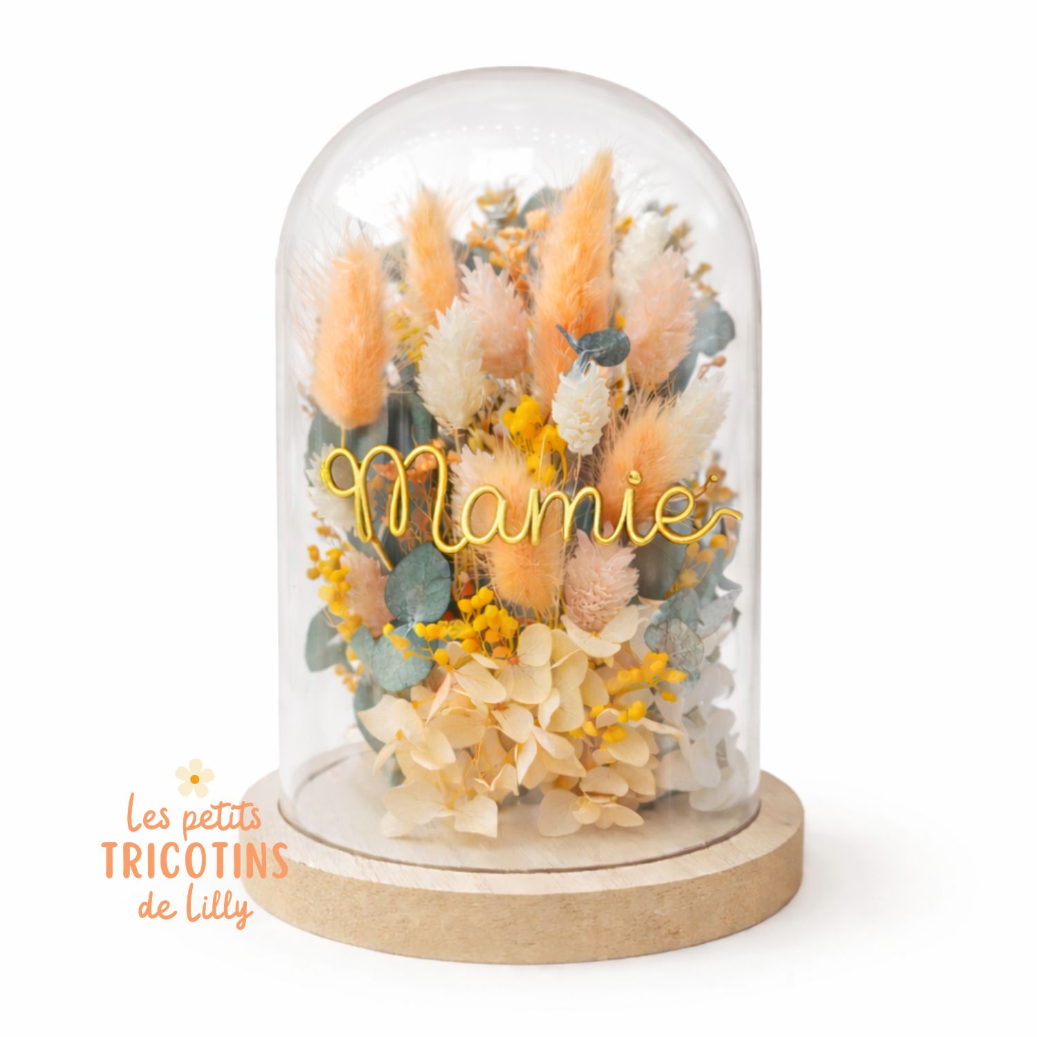 cloche-fleurs-sechees-personnalisee-fil-dore-mamie-cadeau-fete-des-mamies