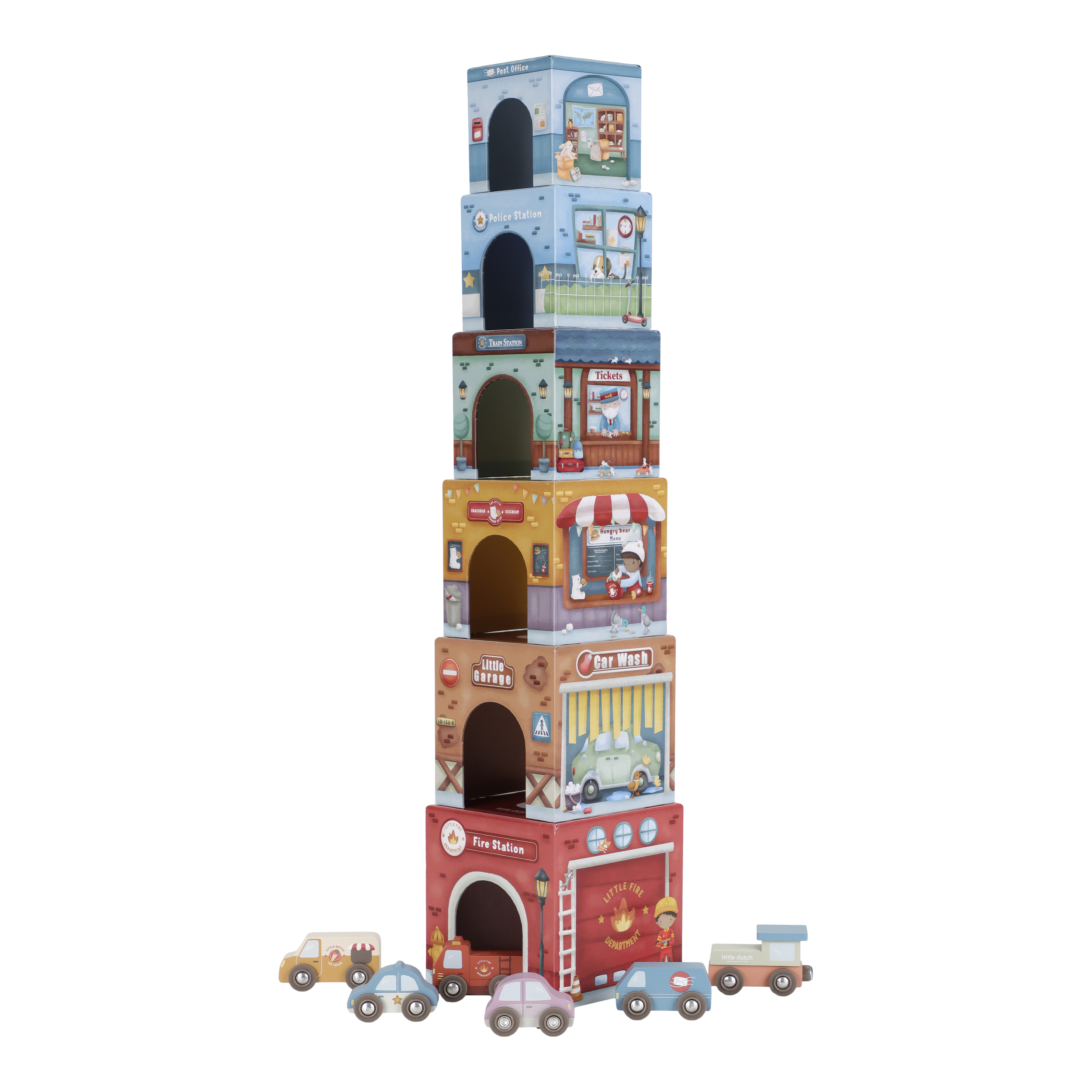 blocs-empiler-voiture-little-dutch-jeu-eveil-18-mois