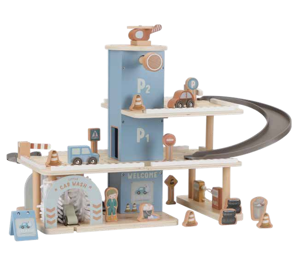 garage-bois-little-dutch-enfant-jeu-voiture-3-ans