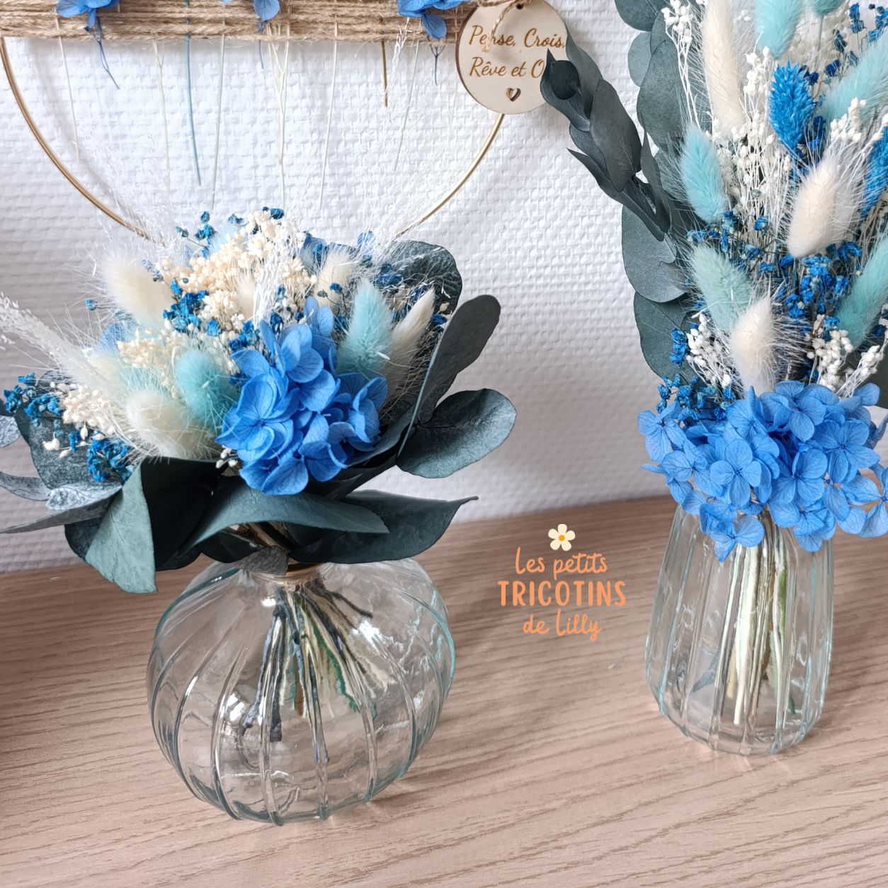centre-table-fleurs-sechees-bleu-azur-mariage-bapteme (2)