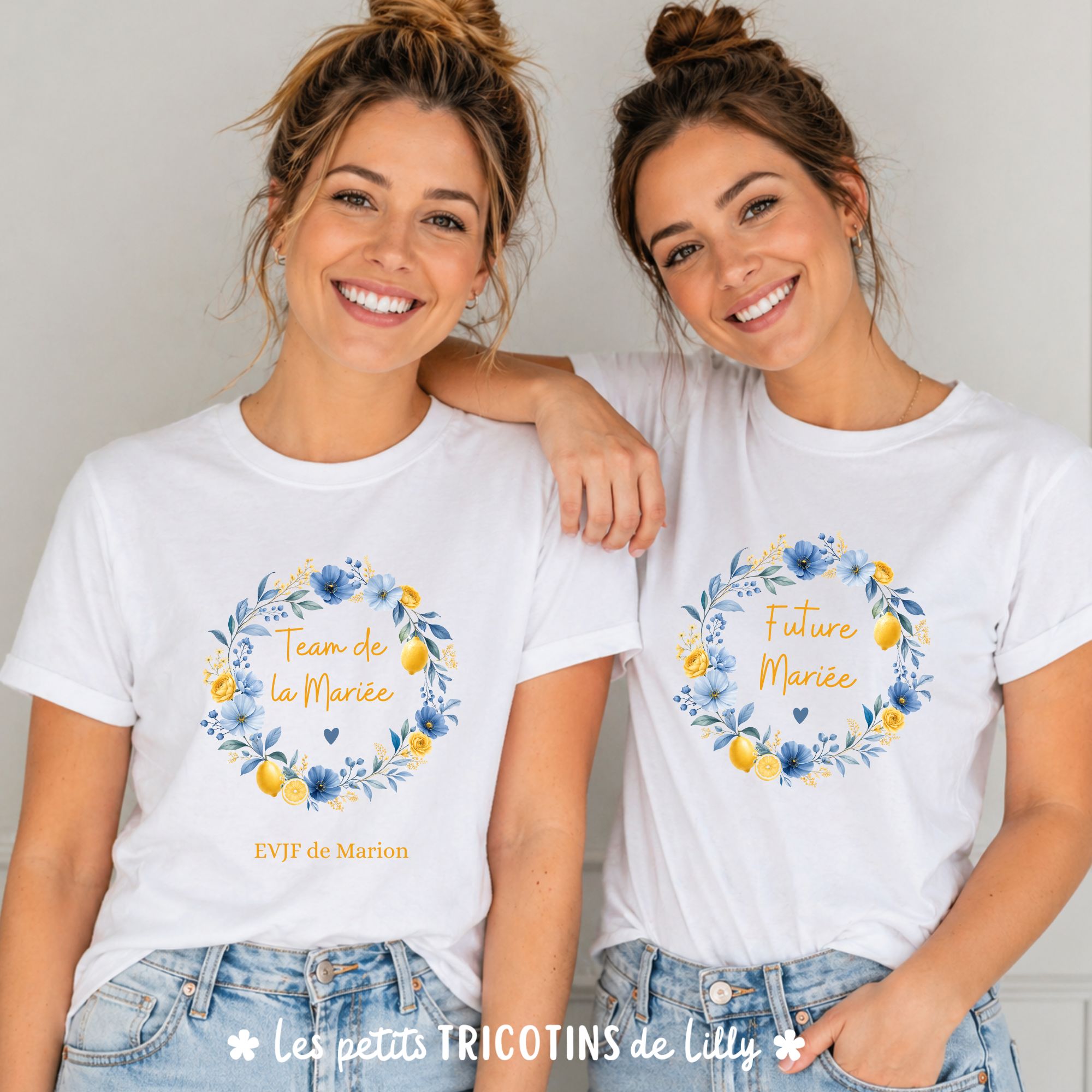 tee-shirt-evjf-dolce-vita-bleu-jaune-citron-personnalise-femme (2)