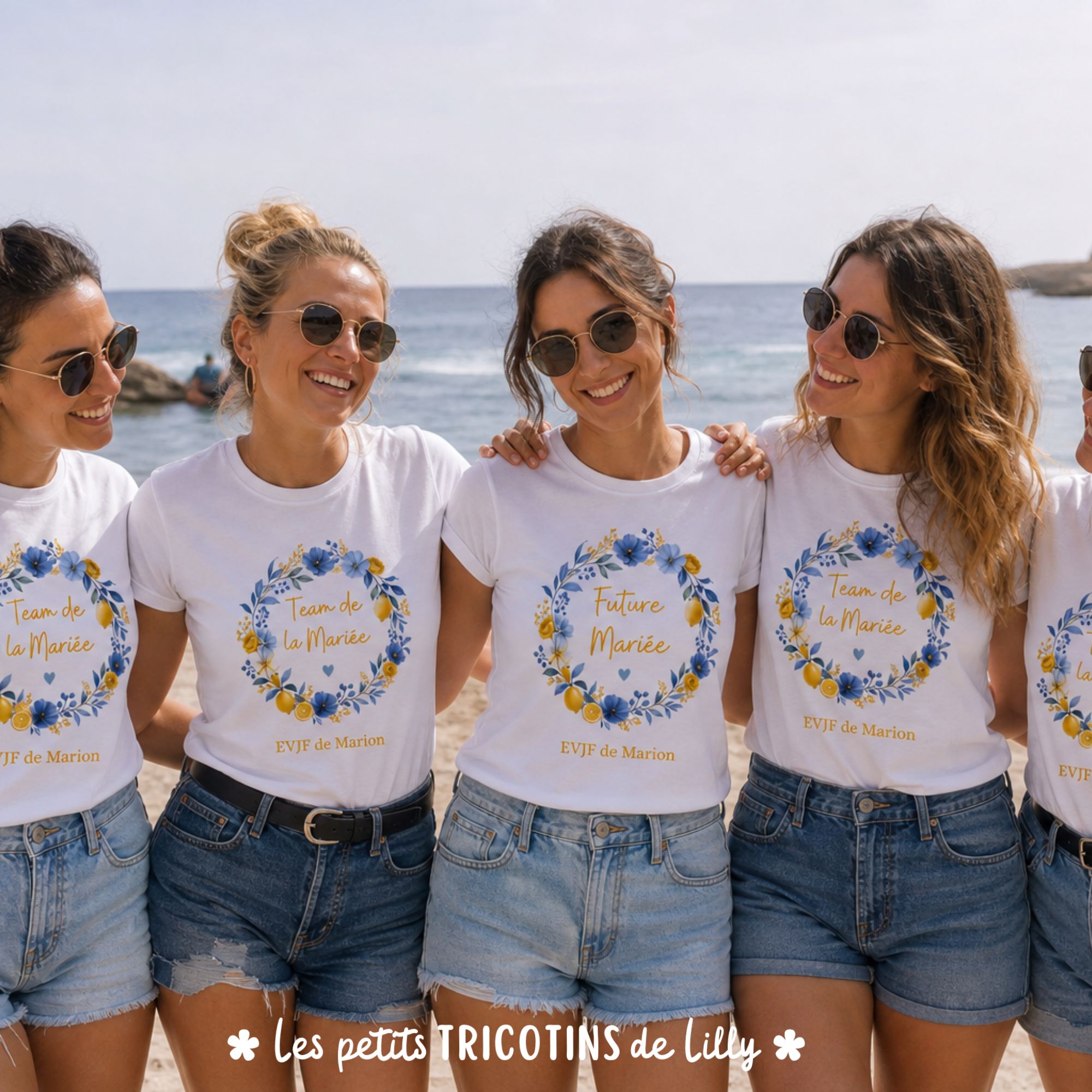 tee-shirt-evjf-dolce-vita-bleu-jaune-citron-personnalise-femme (3)