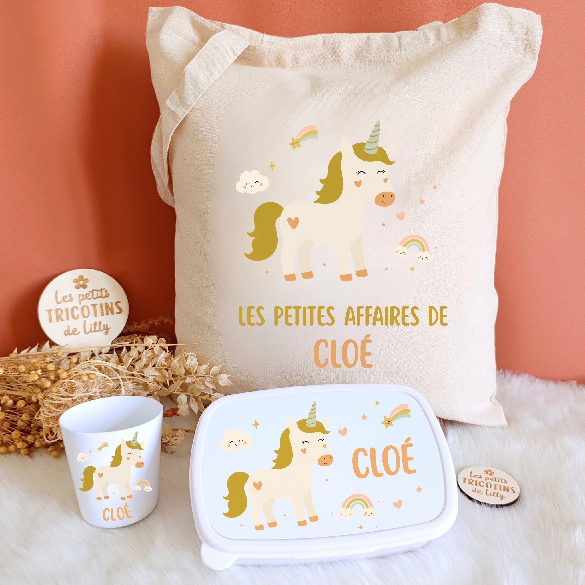 pack-rentree-scolaire-licorne-gobelet-boite-gouter-sac-tote-bag-personnalise