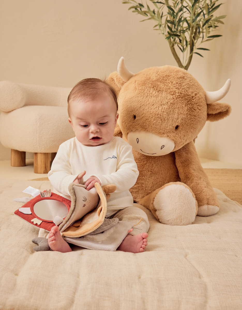 peluche-vache-80cm-fluffy-cadeau-enfant-bébé-noukies (3)