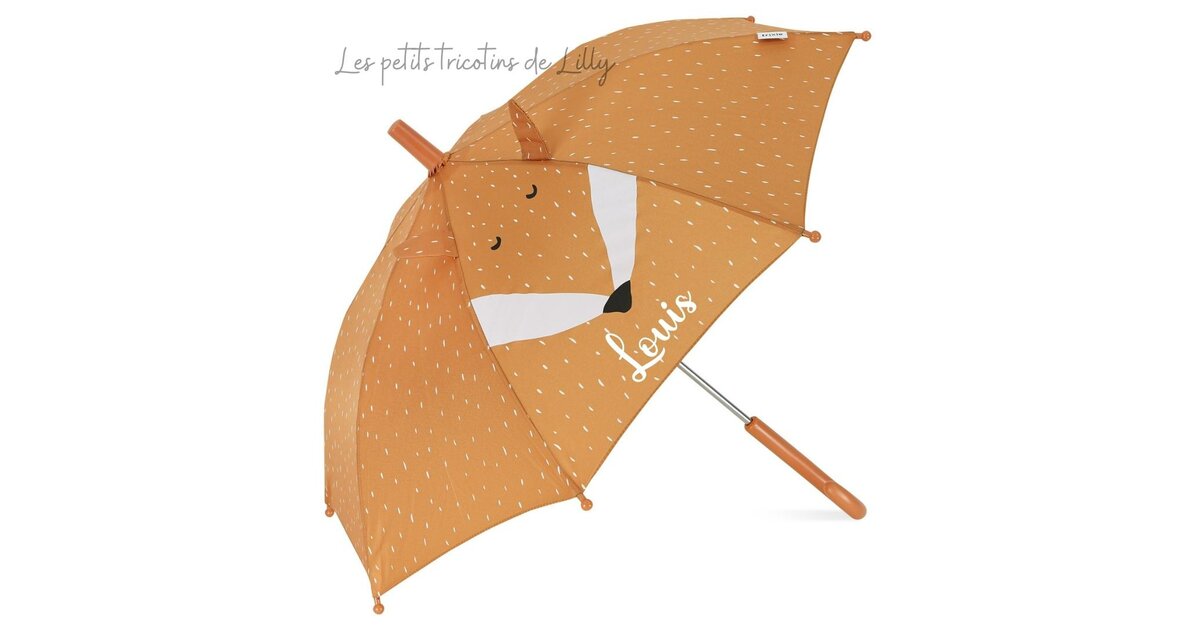 Parapluie Enfant Renard - Design Ludique Et Coloré - Protection Pluie - Taille Adaptée Aux Enfants - 3