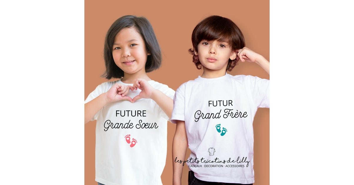 Shirt Future T Shirt Grande Soeur Petit Frere Shirt Enfant Tee