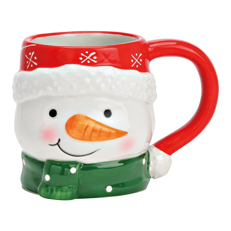 Tasse En Porcelaine Fine Bonhommes De Neige - Marque AMBIENTE - Neuf - 1 Pièce