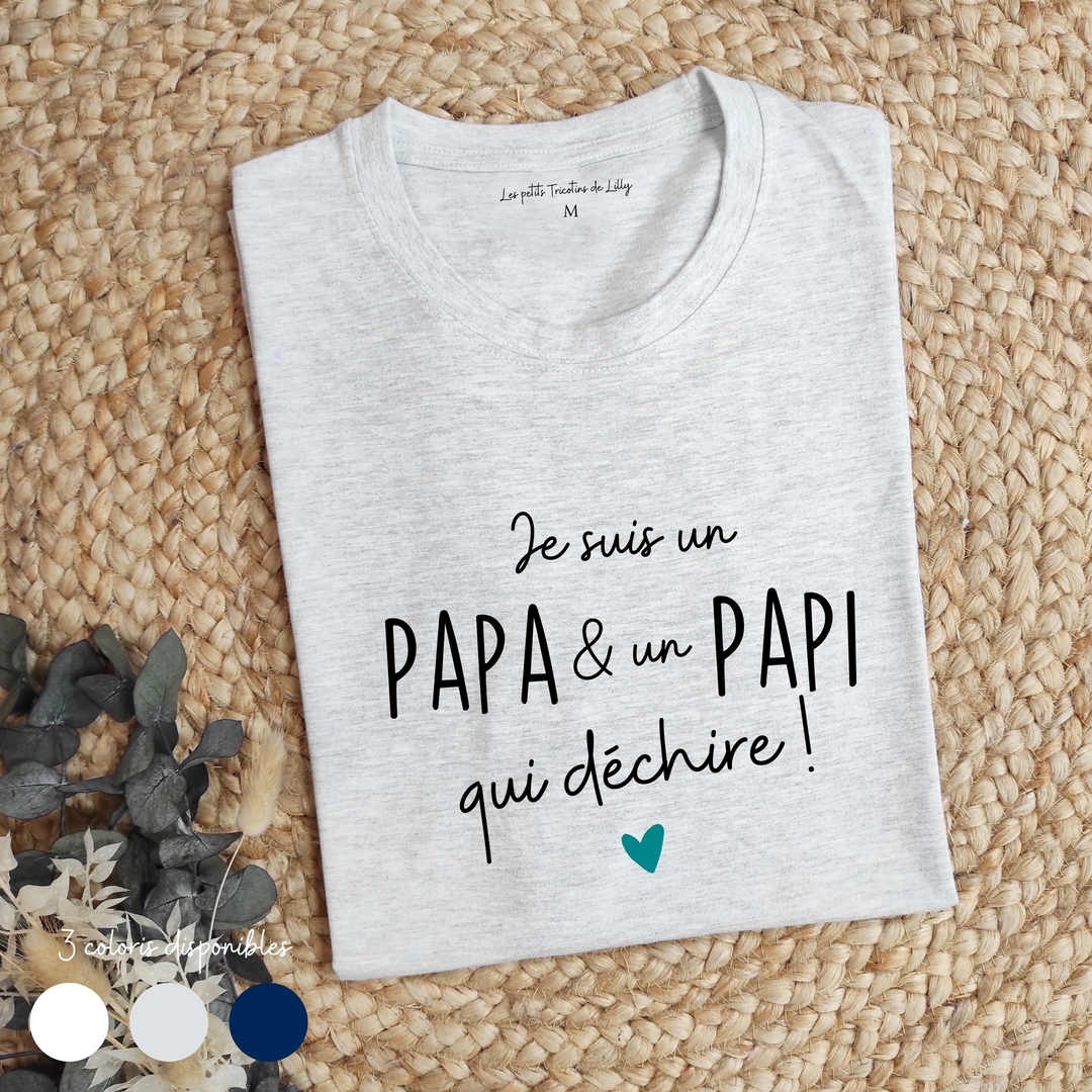 tee shirt papa et bebe
