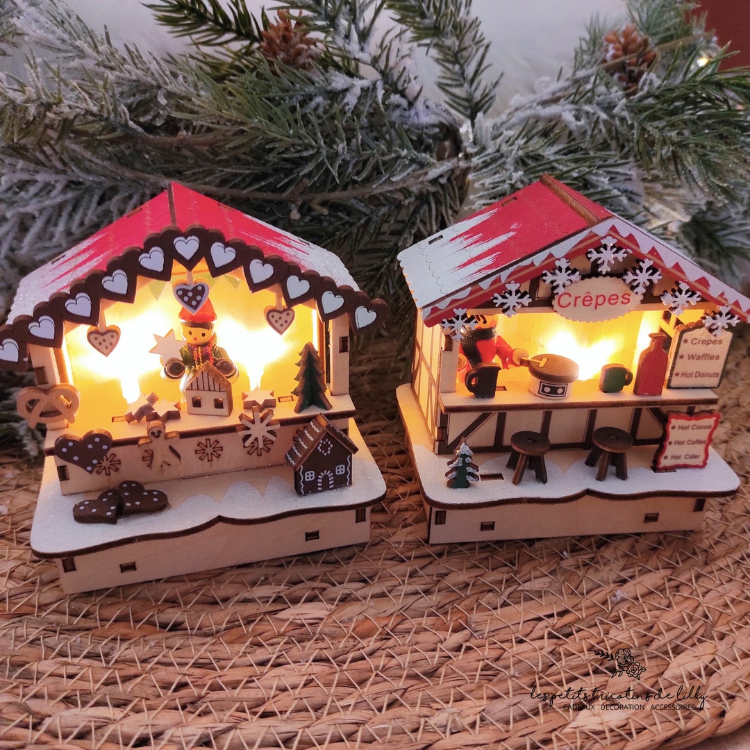Décoration De Noël, Petit Train Artisanal En Bois - Nature & Zen
