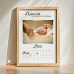 cadre-affiche-personnalisé-photo-prénom-date-de-naissance-cadeau-maman
