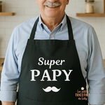 tablier-noir-super-papy-fete- papy-idée-cadeau-anniversaire-papi-grand-père