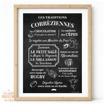affiche-encadree-traditions-correziennes-cadeau-correze (1)