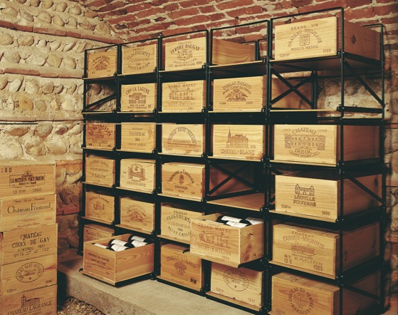 rangement caisse de vin Modulo Rack plusieurs niveaux