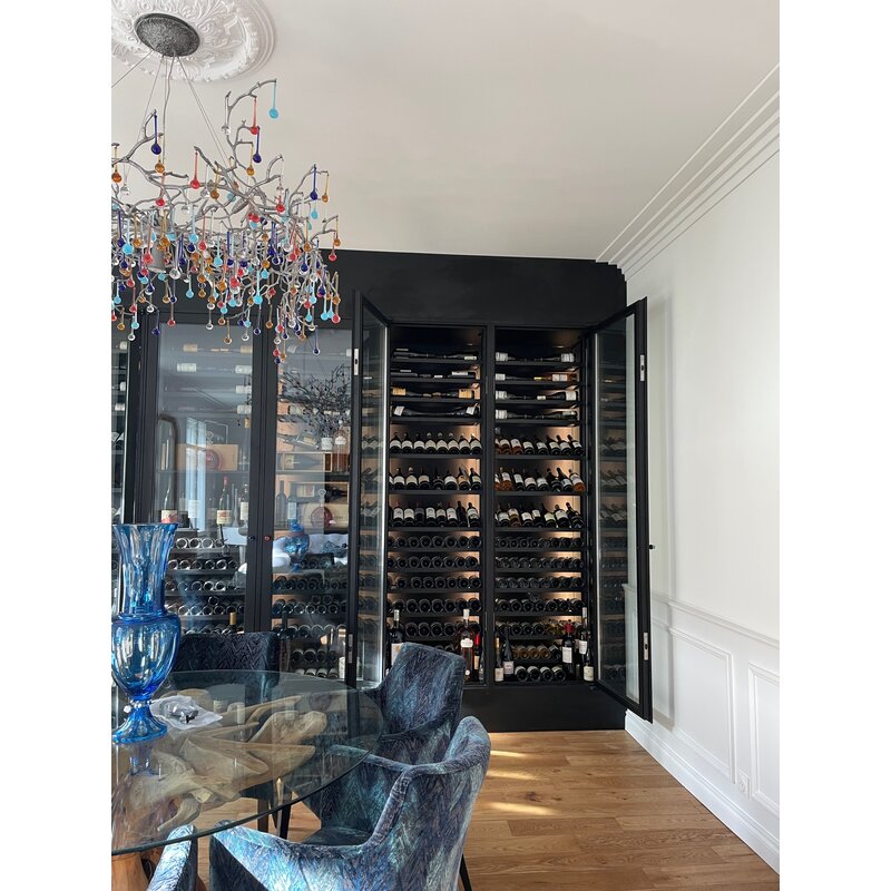 Rangements ModuloX cave à vin sur mesure en verre
